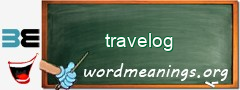 WordMeaning blackboard for travelog